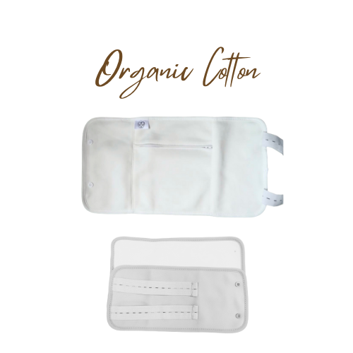 3 Piece Waist & Knee Wraps Organic Cotton Castor Oil Pack