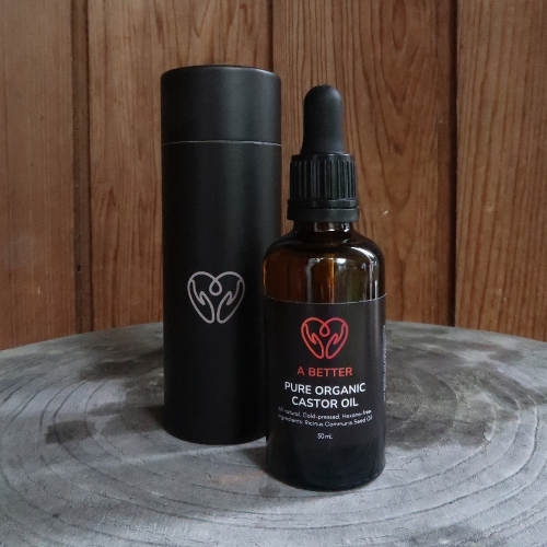 Pure Organic Castor Oil 50 mL - Amber Glass Bottle