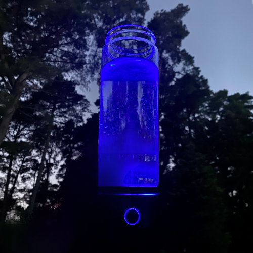 Hydrogen Glass Water Bottle 550 mL