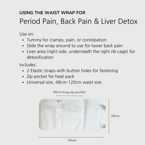 List of the uses and benefits of using the castor oil waist wrap