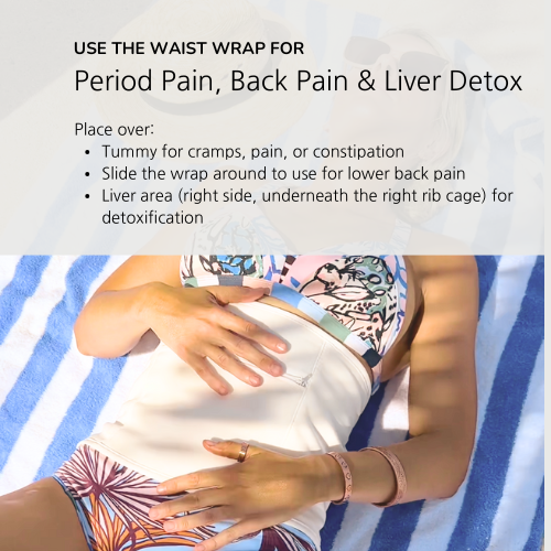 1 Piece Waist Wrap Organic Cotton Castor Oil Pack - Velcro