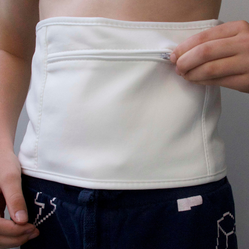 1 Piece Waist Wrap Organic Cotton Castor Oil Pack - Velcro Small