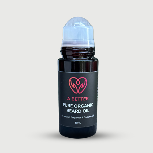 Pure Organic Beard Oil 50 mL - Amber Glass Bottle