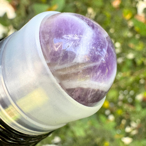 LIMITED EDITION Roll-On 50mL - Amber Glass Bottle Amethyst Roller