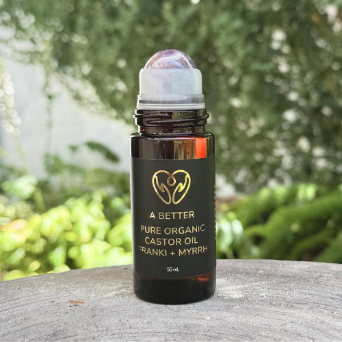 LIMITED EDITION Roll-On 50mL - Amber Glass Bottle Amethyst Roller
