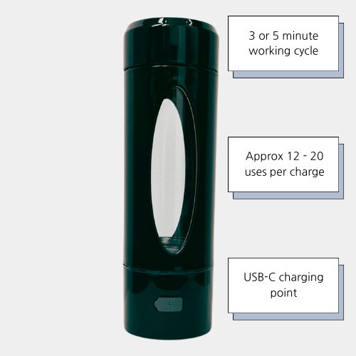 Hydrogen Insulated Water Bottle 330 mL - Portable Water Filters & Purifiers - White - - A Better Marketplace