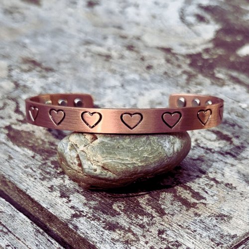 Pure Copper Magnetic Therapy Bracelet - Hearts Design - Health & Beauty:Natural & Alternative Remedies:Magnetic Therapy - A Better Marketplace