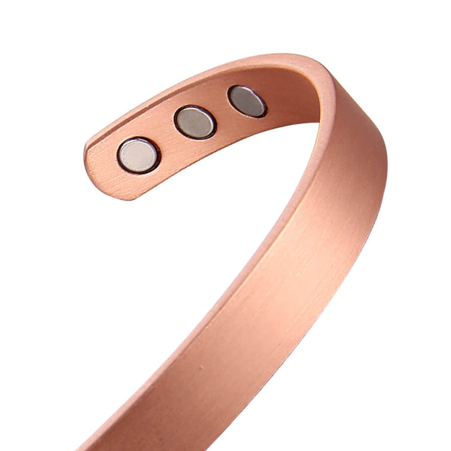 Pure Copper Magnetic Therapy Bracelet - Plain Brushed Design - Health & Beauty:Natural & Alternative Remedies:Magnetic Therapy - A Better Marketplace