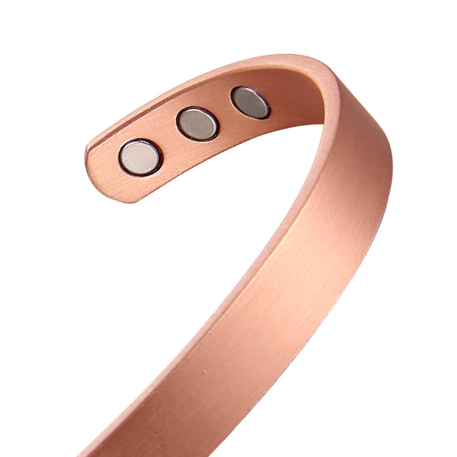 Pure Copper Magnetic Therapy Bracelet - Plain Brushed Design - Health & Beauty:Natural & Alternative Remedies:Magnetic Therapy - A Better Marketplace