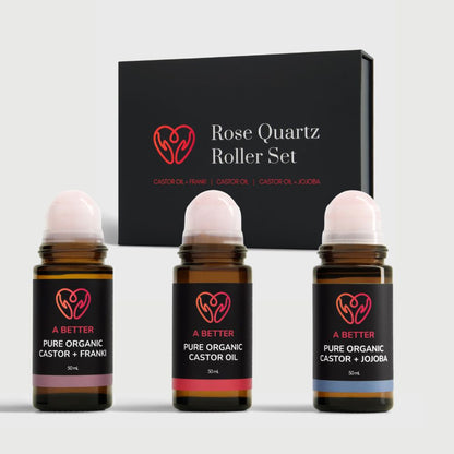 Rose Quartz Roller Set