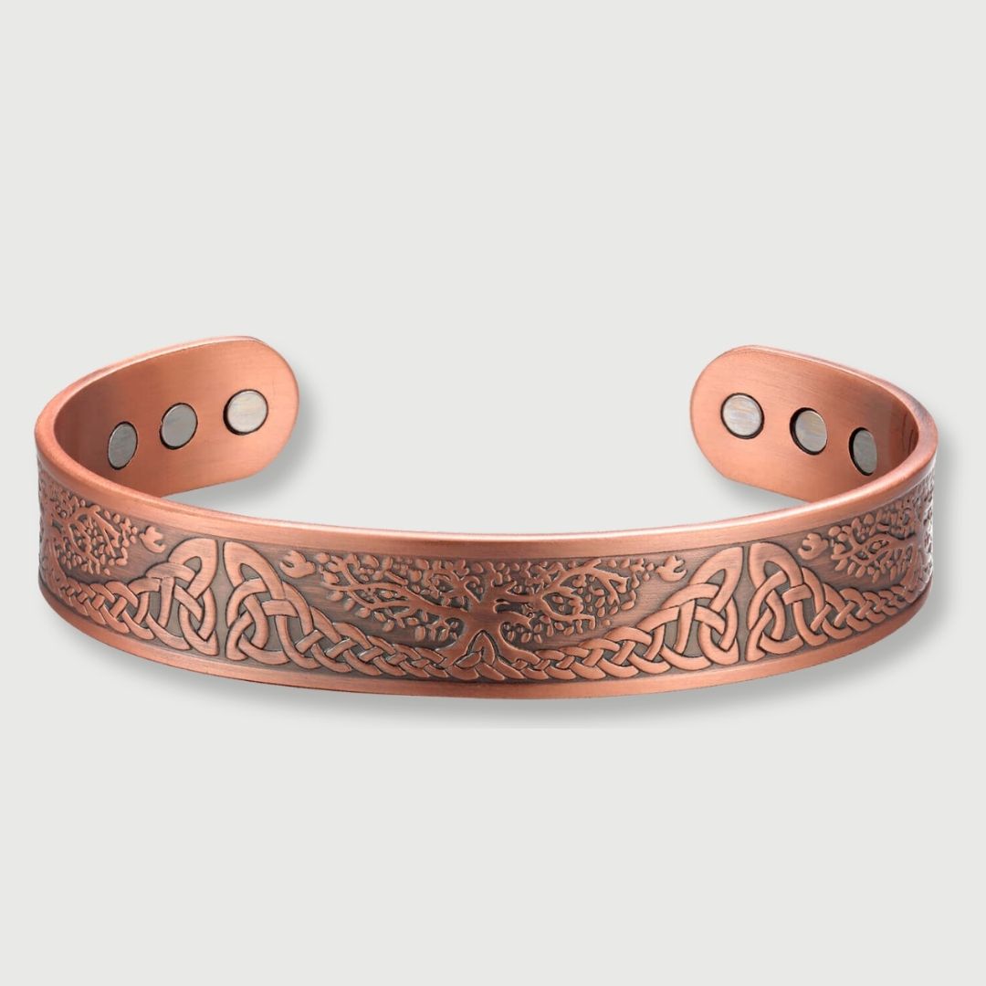 Pure Copper Magnetic Therapy Bracelet - Tree of Life Design Small