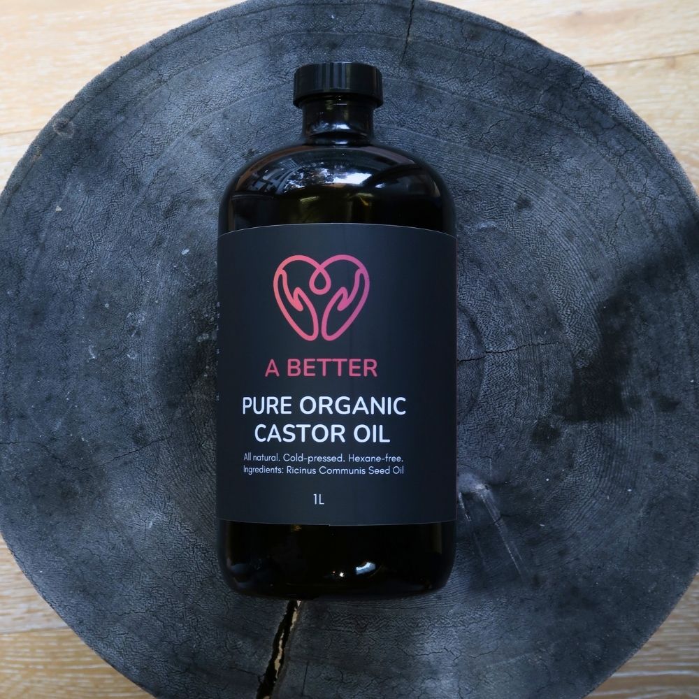 Pure Organic Castor Oil - Amber Glass Bottle