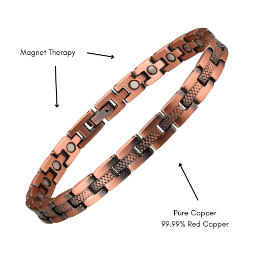 Pure Copper Magnetic Therapy Anklet- Weave Design