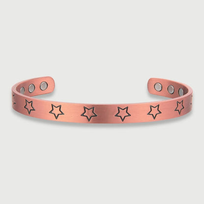 Pure Copper Magnetic Therapy Bracelet - Stars Design