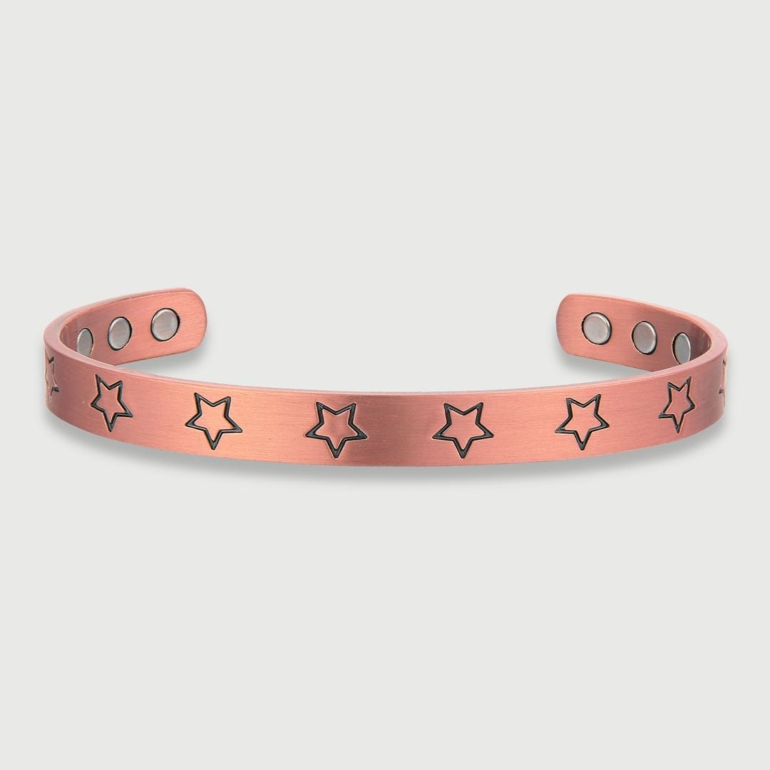 Pure Copper Magnetic Therapy Bracelet - Hearts Design Small