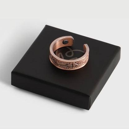 Pure Copper Magnetic Therapy Ring - Tree of Life Design - Large Size