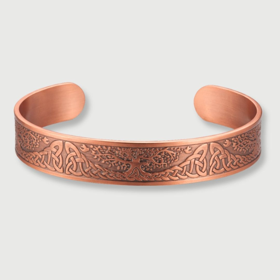 Pure Copper Magnetic Therapy Bracelet - Tree of Life Design