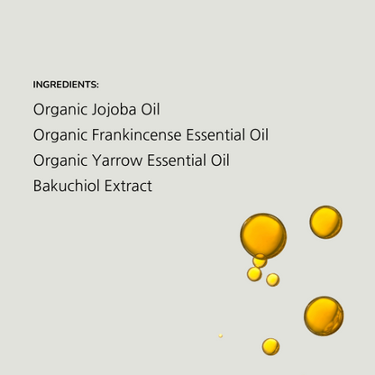 Pure Organic Face Oil Moisturiser 50mL Amber Glass Bottle