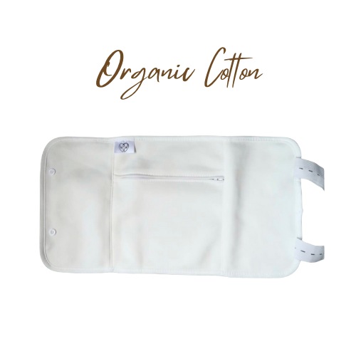 1 Piece Waist Wrap Organic Cotton Castor Oil Pack - Reusable Detox Compress Kit For Natural Toxin Removal