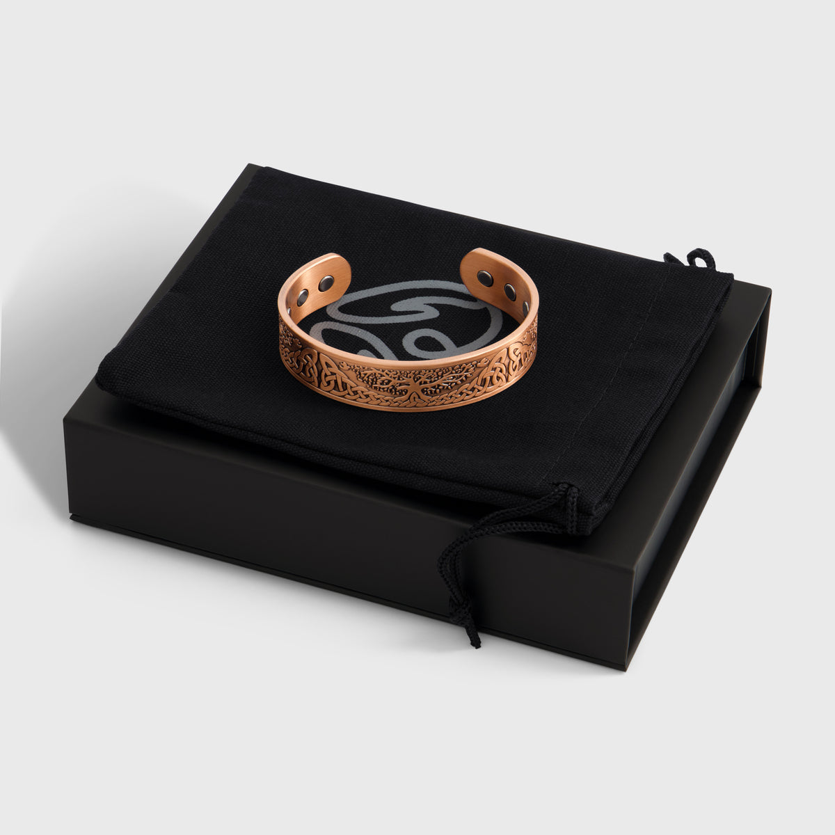 Pure Copper Magnetic Therapy Bracelet - Tree of Life Design Small