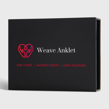 Pure Copper Magnetic Therapy Anklet- Weave Design