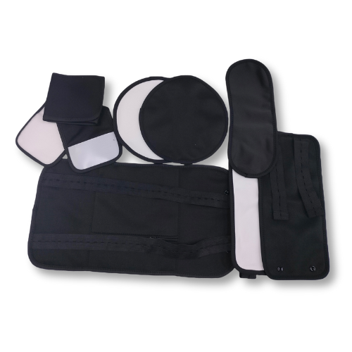 8 Piece Organic Cotton Castor Oil Wraps Pack