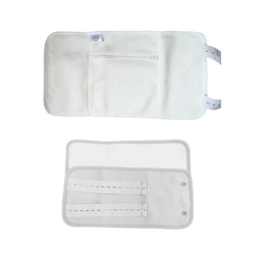 3 Piece Waist & Knee Wraps Organic Cotton Castor Oil Pack - Reusable Detox Compress Kit For Natural Toxin Removal
