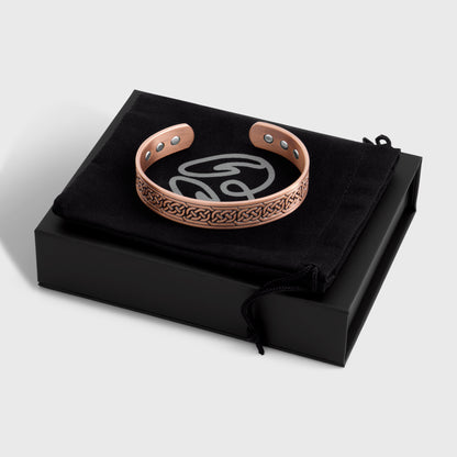 Pure Copper Magnetic Therapy Bracelet - Celtic Knot Design