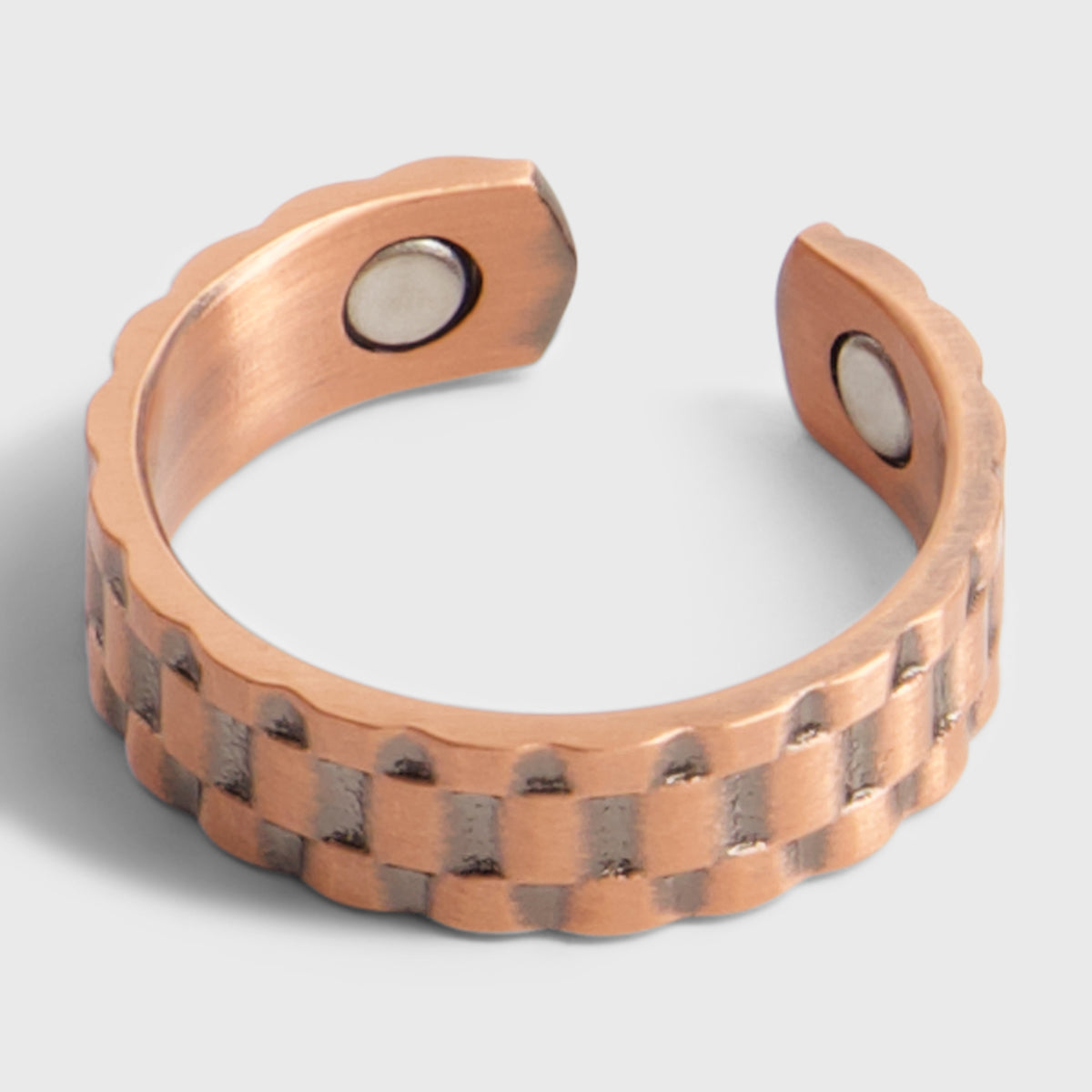 Pure Copper Magnetic Therapy Ring - Link Design