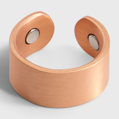 Pure Copper Magnetic Therapy Ring - Plain Brushed