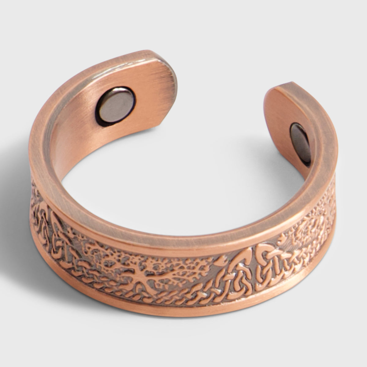 Pure Copper Magnetic Therapy Ring - Tree of Life Design - Large Size