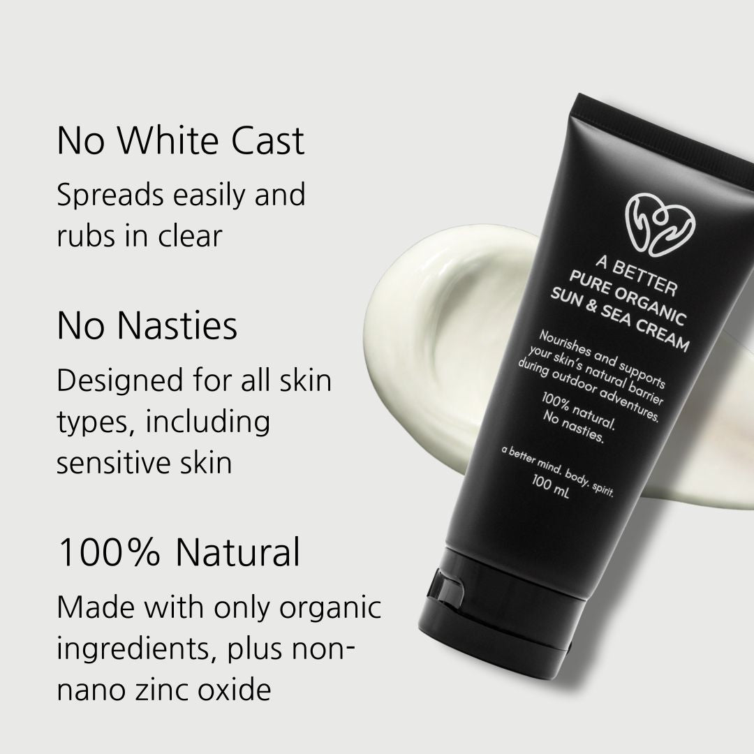 Pure Organic Sun & Sea Cream - Tallow + Non-Nano Zinc Oxide