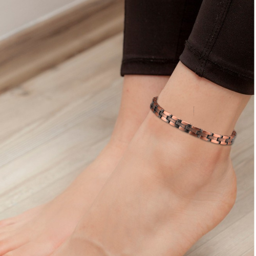Pure Copper Magnetic Therapy Anklet- Weave Design