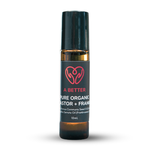 Pure Organic Castor Oil Roll-On 10mL - Amber Glass Bottle Stainless Steel Roller