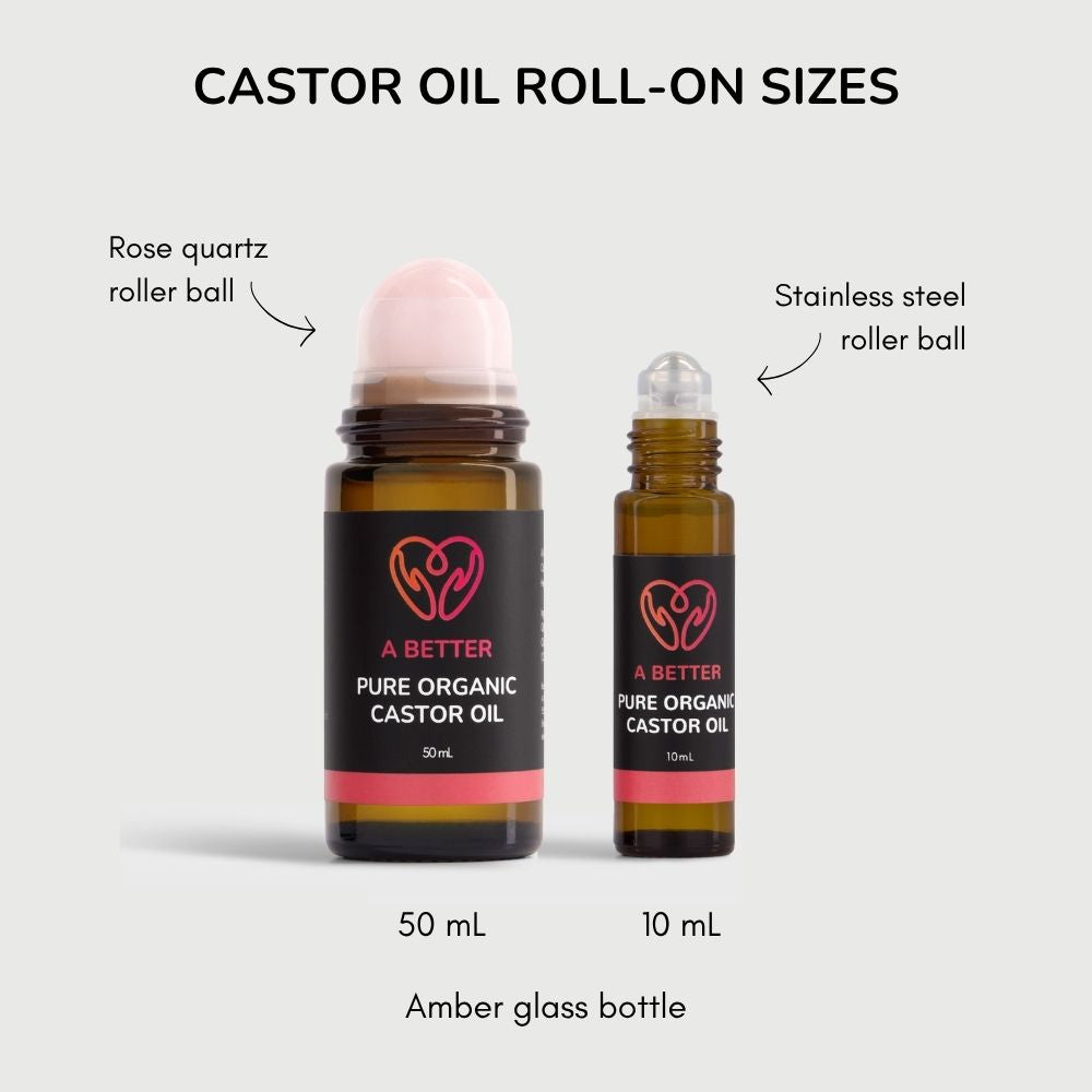 Pure Organic Castor Oil - Amber Glass Bottle