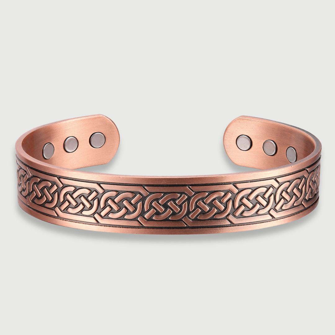 Pure Copper Magnetic Therapy Bracelet - Celtic Knot Design