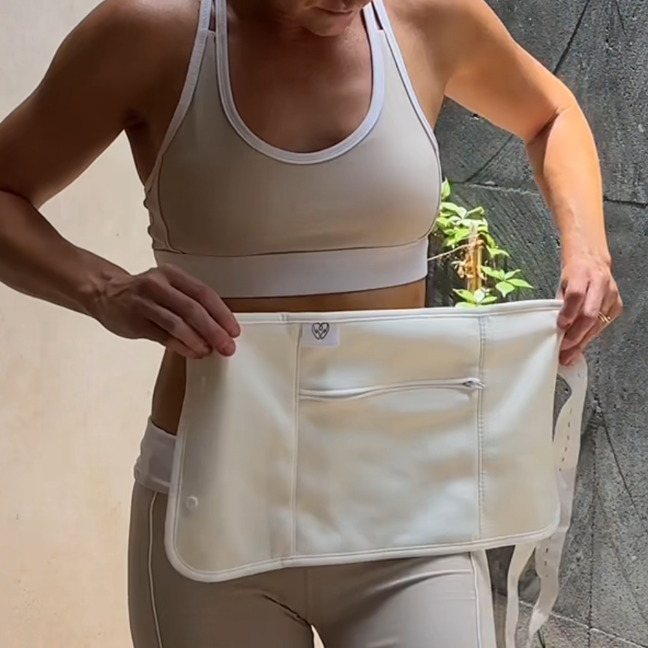 Castor Oil Starter Pack - Waist/Tummy Wrap, Castor Oil, Inserts and Heat Pack