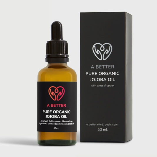 Pure Organic Jojoba Oil 50mL Amber Glass Bottle