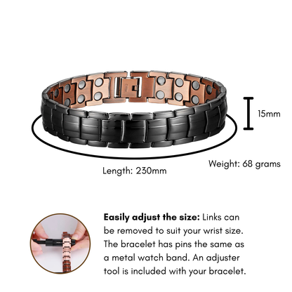纯铜磁疗手链-链接设计