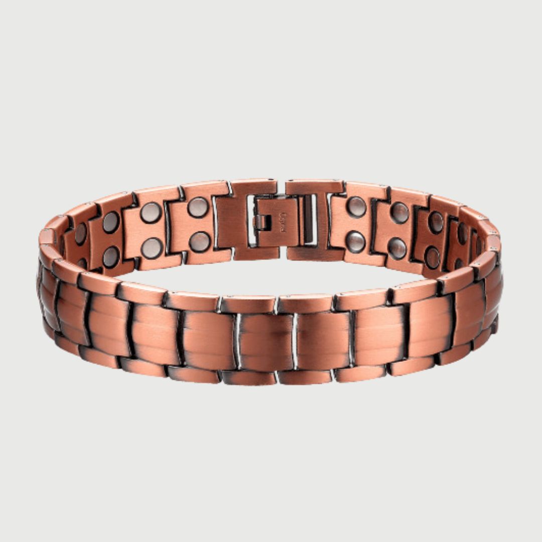 Pure Copper Magnetic Therapy Bracelet - Link Design - Copper