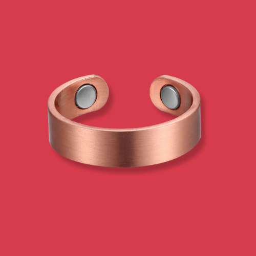 Pure Copper Magnetic Therapy Ring - Plain Brushed