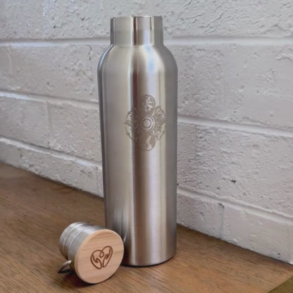 Pure Stainless Steel Double Wall Insulated Water Bottle