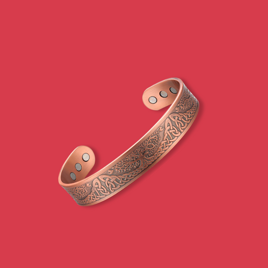 Pure Copper Magnetic Therapy Bracelet - Tree of Life Design Small