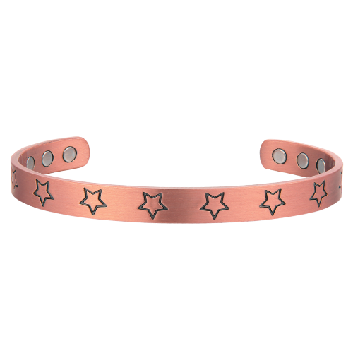 Pure Copper Magnetic Therapy Bracelet - Stars Design