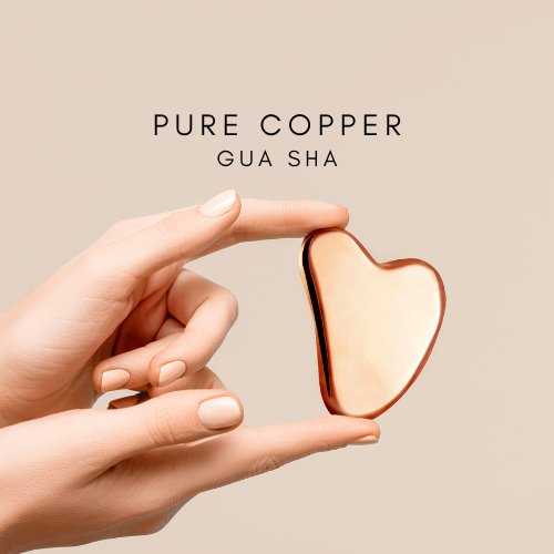 Pure Copper Gua Sha Tool Facial Massager Guasha Board Face Body Natural Massage - Health & Beauty -> Personal Care -> Massage & Relaxation - Copper Gua Sha - - A Better Marketplace