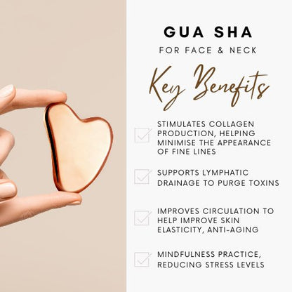 Pure Copper Gua Sha Tool Facial Massager Guasha Board Face Body Natural Massage - Health & Beauty -> Personal Care -> Massage & Relaxation - Copper Gua Sha - - A Better Marketplace