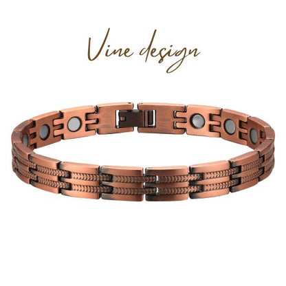 Pure Copper Magnetic Therapy Bracelet - Vine Design - Health & Beauty:Natural & Alternative Remedies:Magnetic Therapy - A Better Marketplace