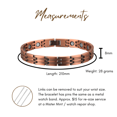 Pure Copper Magnetic Therapy Bracelet - Vine Design - Health & Beauty:Natural & Alternative Remedies:Magnetic Therapy - A Better Marketplace