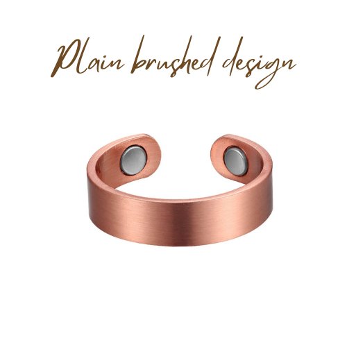 Pure Copper Magnetic Therapy Ring - Health & Beauty:Natural & Alternative Remedies:Magnetic Therapy - Pure Copper Ring - Plain Brushed Design - - A Better Marketplace