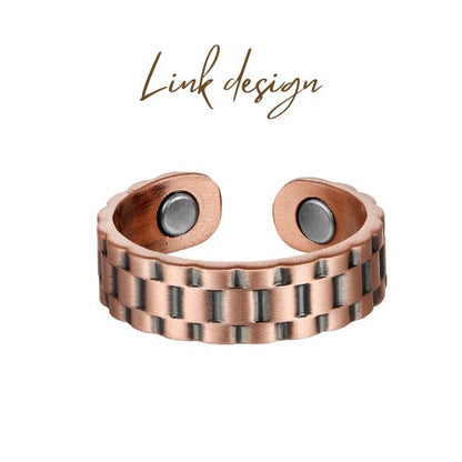 Pure Copper Magnetic Therapy Ring - Health & Beauty:Natural & Alternative Remedies:Magnetic Therapy - Pure Copper Ring - Link Design - - A Better Marketplace